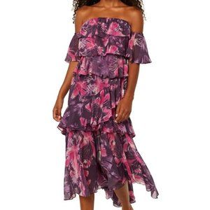 Misa Los Angeles Dalia Strapless Midi Dress